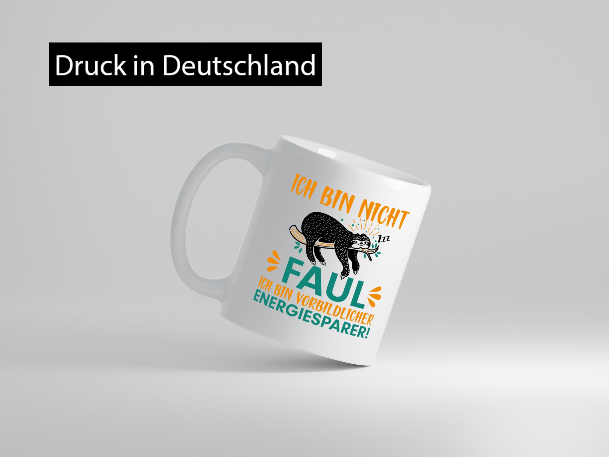 Fauler Energiesparer | Faultier Tasse Faulpelz Humor lustiger Spruch Geschenk