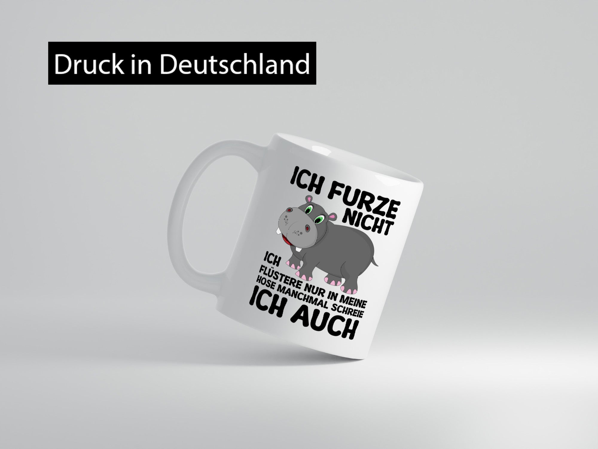 Ich furze nicht | furznilpferd v2 Humor Geschenkidee Tasse
