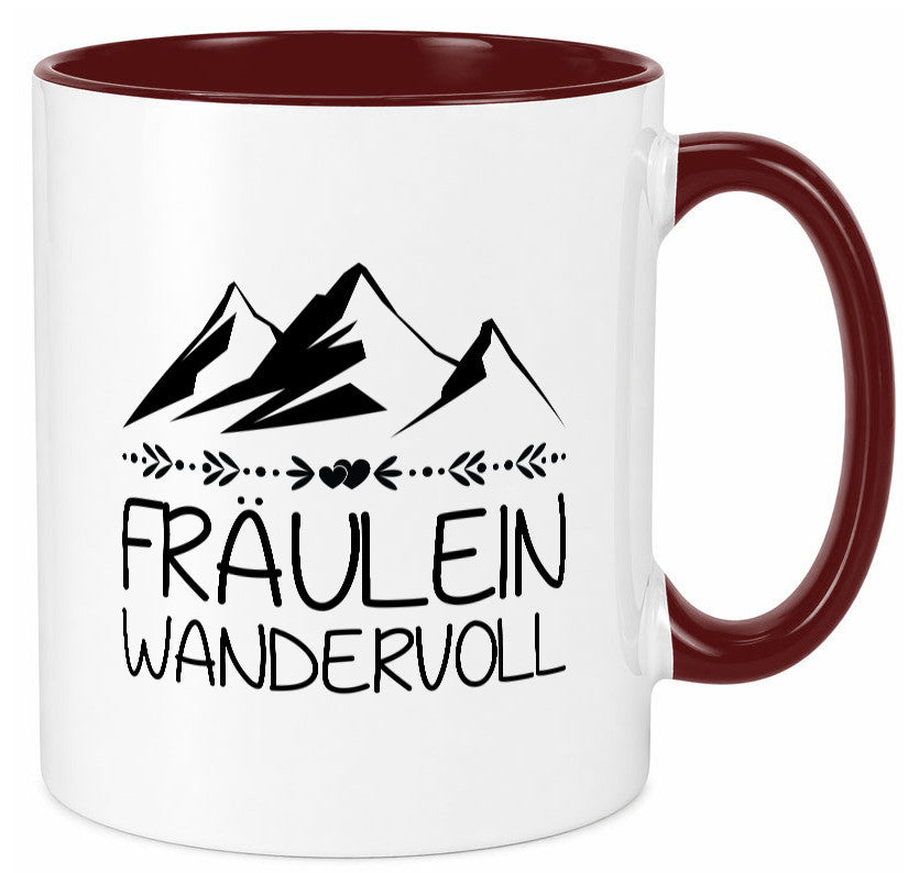 Fräulein Wandervoll | Berge Geschenkidee Humor Tasse