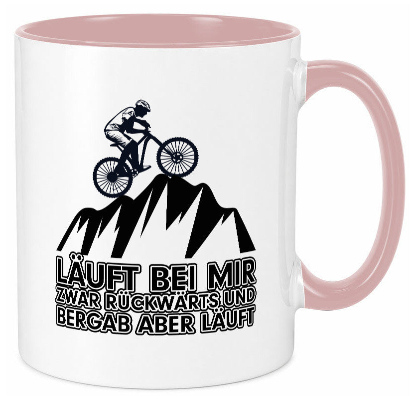 Läuft bei mir | Pechvogel Tasse Radfahrer Statement Humor Geschenkidee