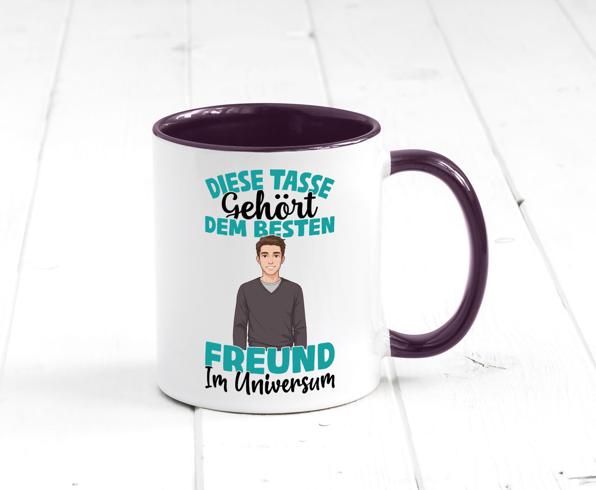 Im Universum: Freund | Beziehung Partner Liebe Geschenk Humor Geschenkidee Tasse
