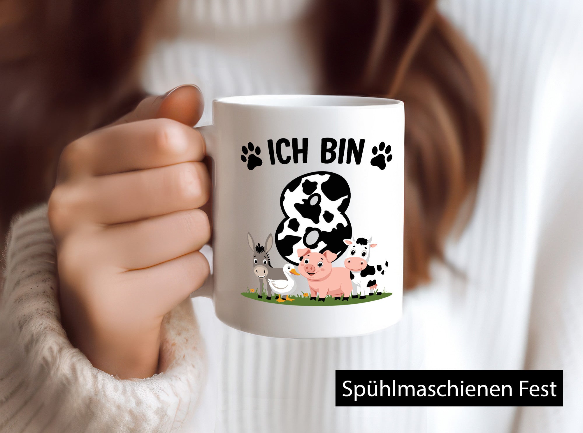 8 Geburtstag | Jahre Farmer Kind Geschenk Geschenkidee lustiger Spruch Tasse