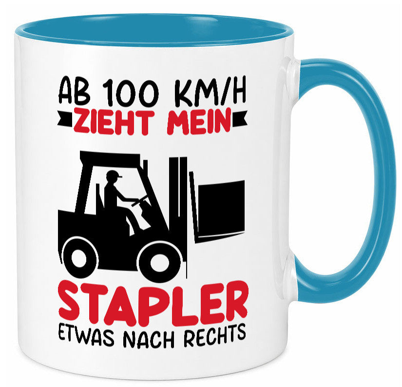 Stapler zieht nach Rechts | Staplerfahrer Arbeit Geschenkidee Kollegen Büro