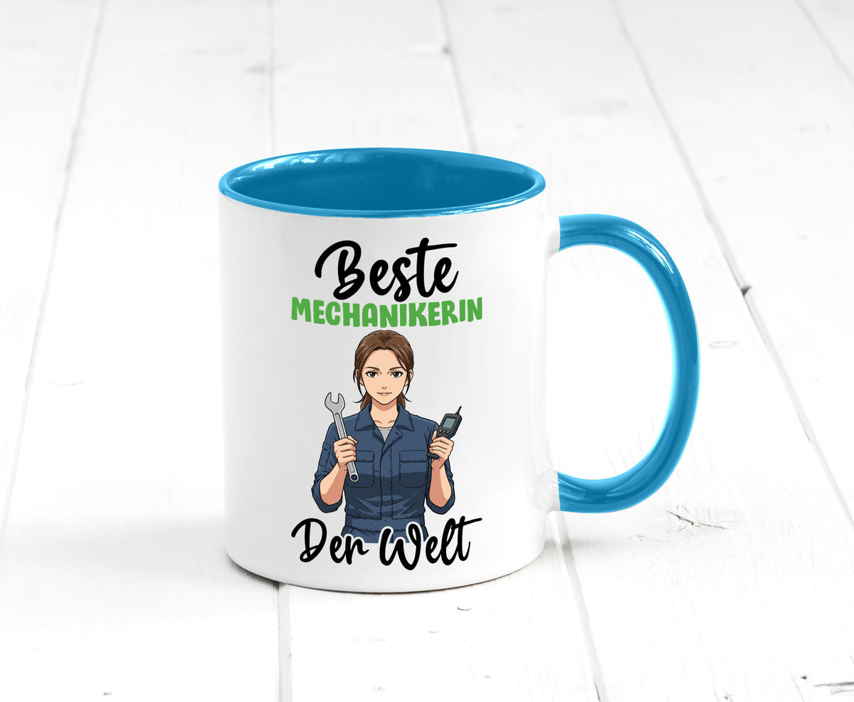 Beste Mechanikerin | KFZ v2 Humor Geschenkidee Tasse