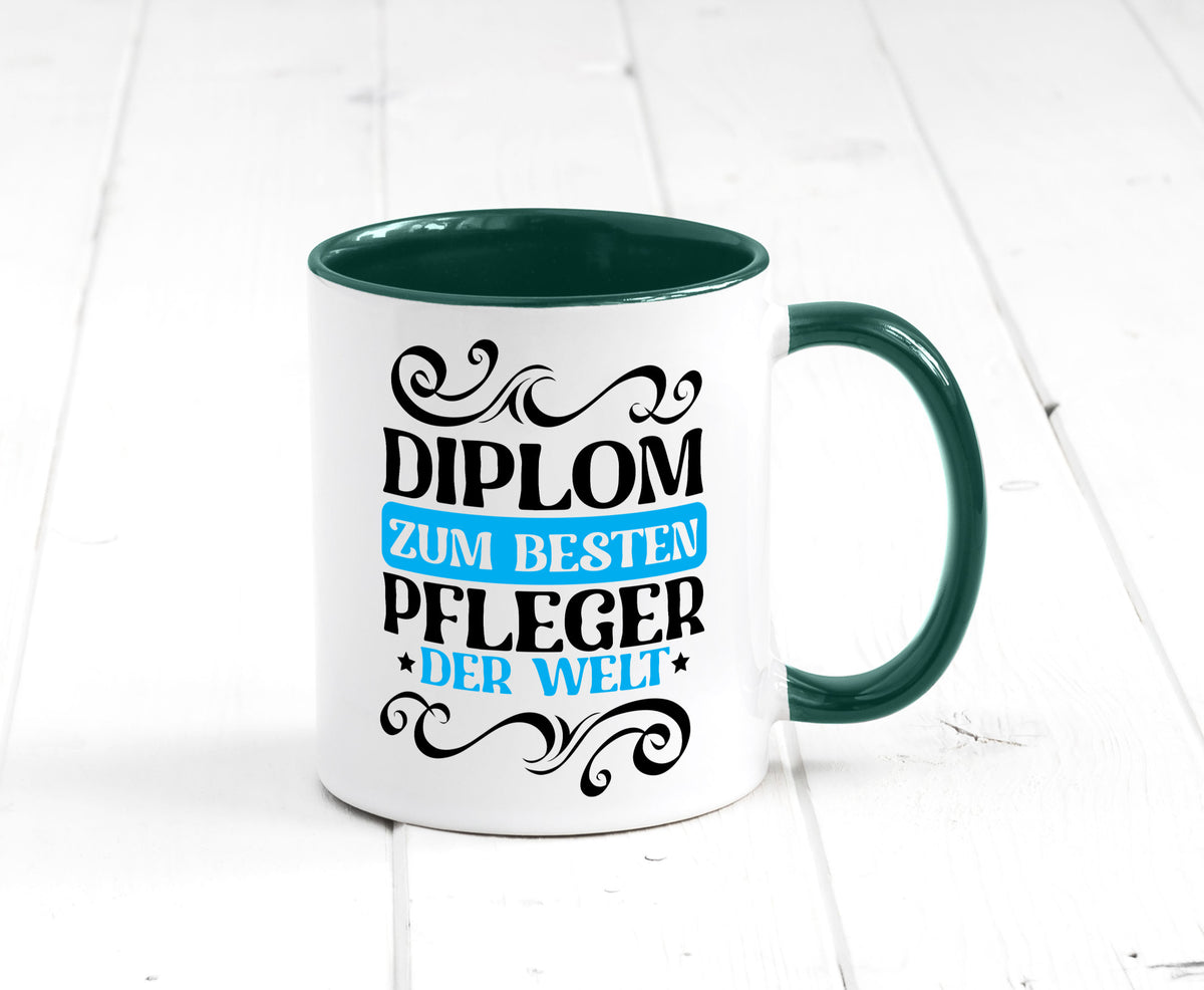 Bester Pfleger der Welt | Altenpfleger Pflegekraft lustig Humor Geschenkidee Tasse