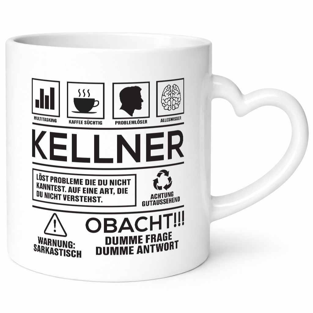 Achtung Probleme Kellner | kellnern Bedienung lustiger Spruch Geschenk Humor