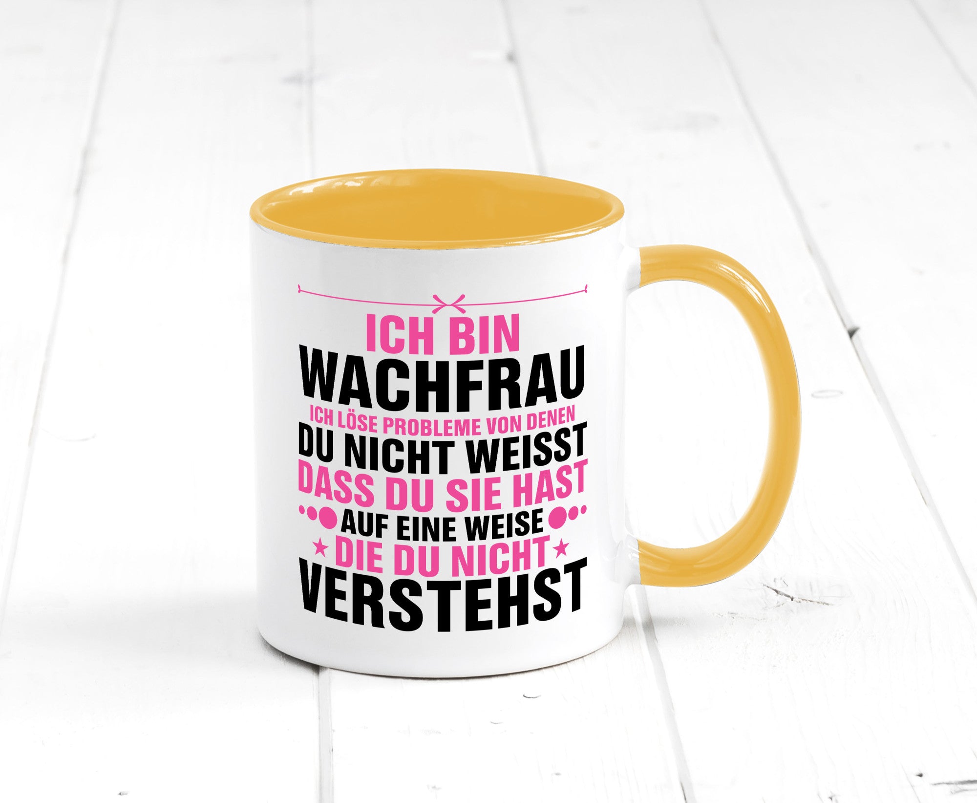 Löse Probleme: Wachfrau | Wachpersonal Nachtwächter Geschenk Humor Geschenkidee