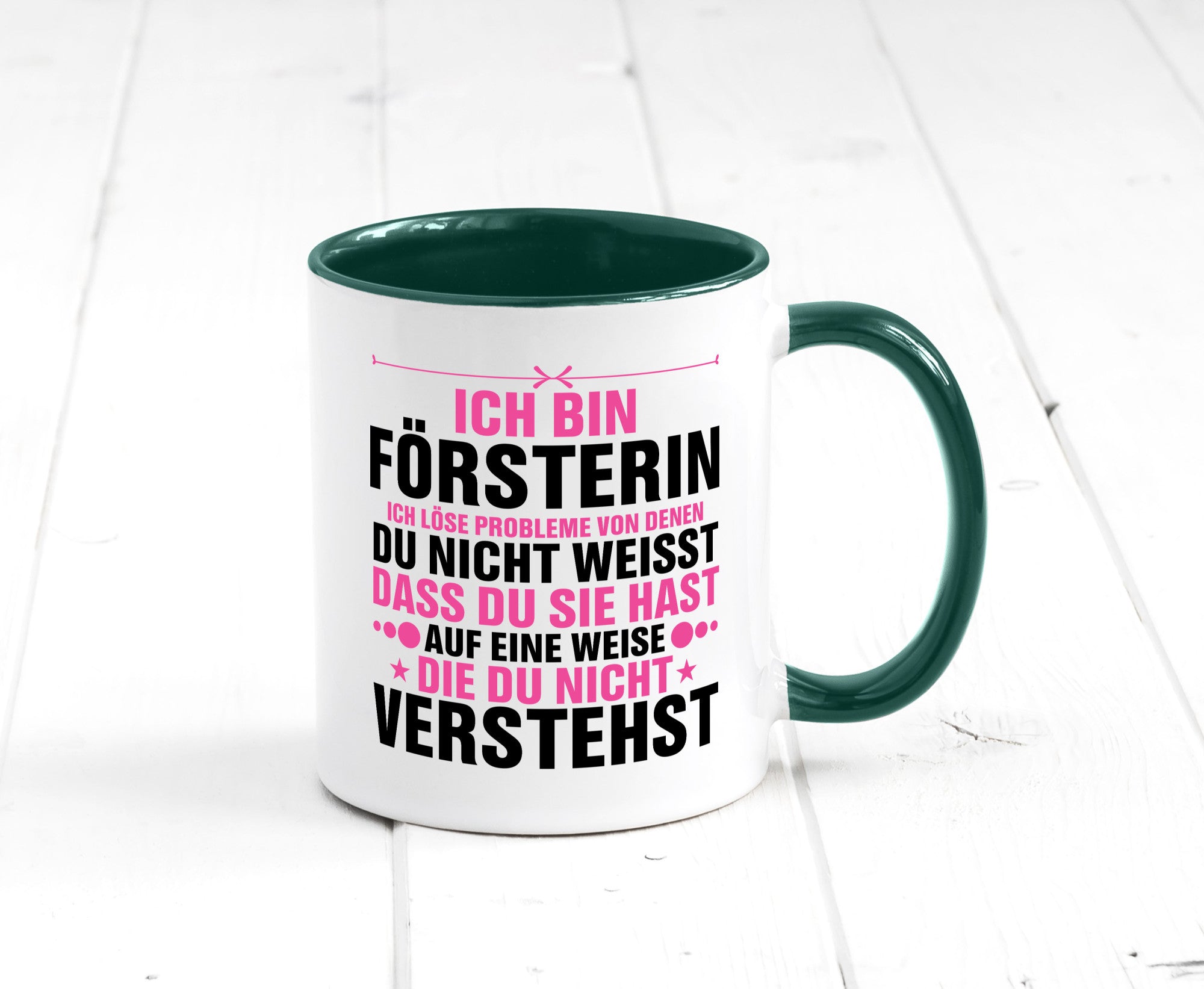Löse Probleme: Försterin | Forst Arbeit lustiger Spruch Geschenk Kollegen Büro