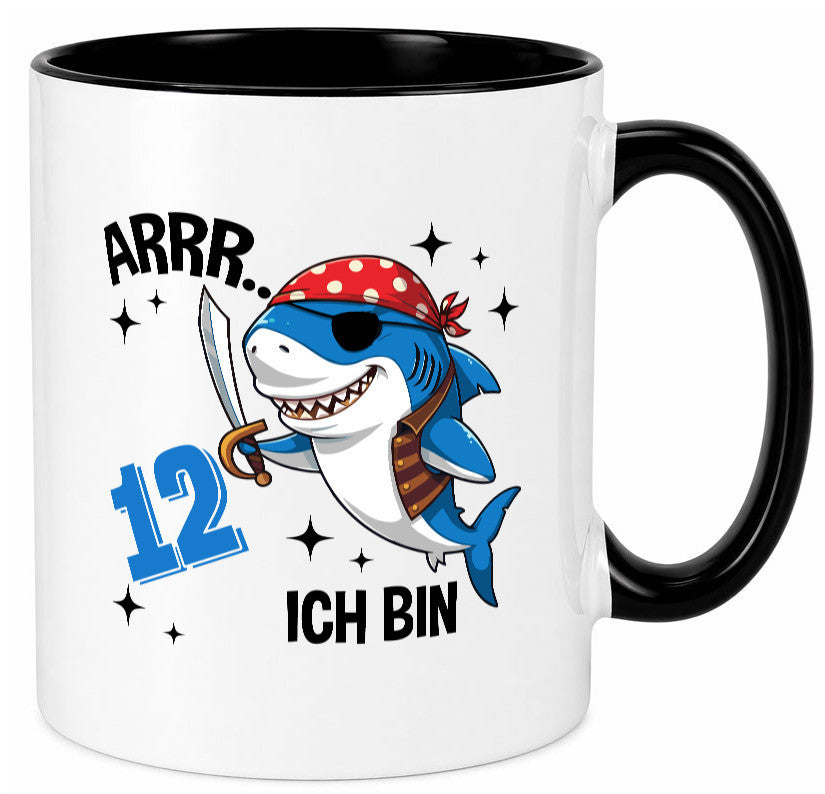 12. Geburtstag | 12 Jahre Arr Pirat Hai Piraten Geschenk Geschenkidee lustiger