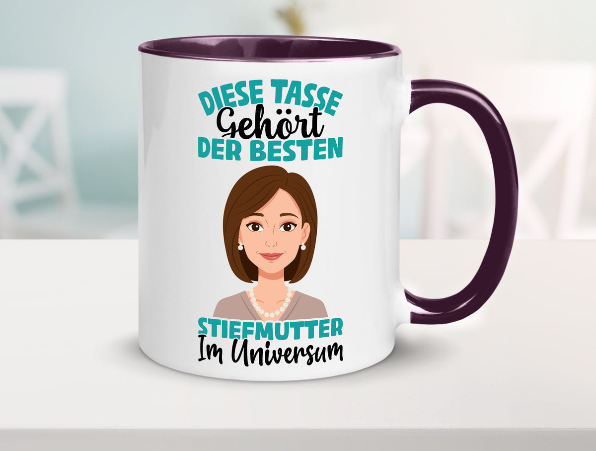 Im Universum: Stiefmutter | Stieftochter Beste Geschenk Familie Geschenkidee Tasse