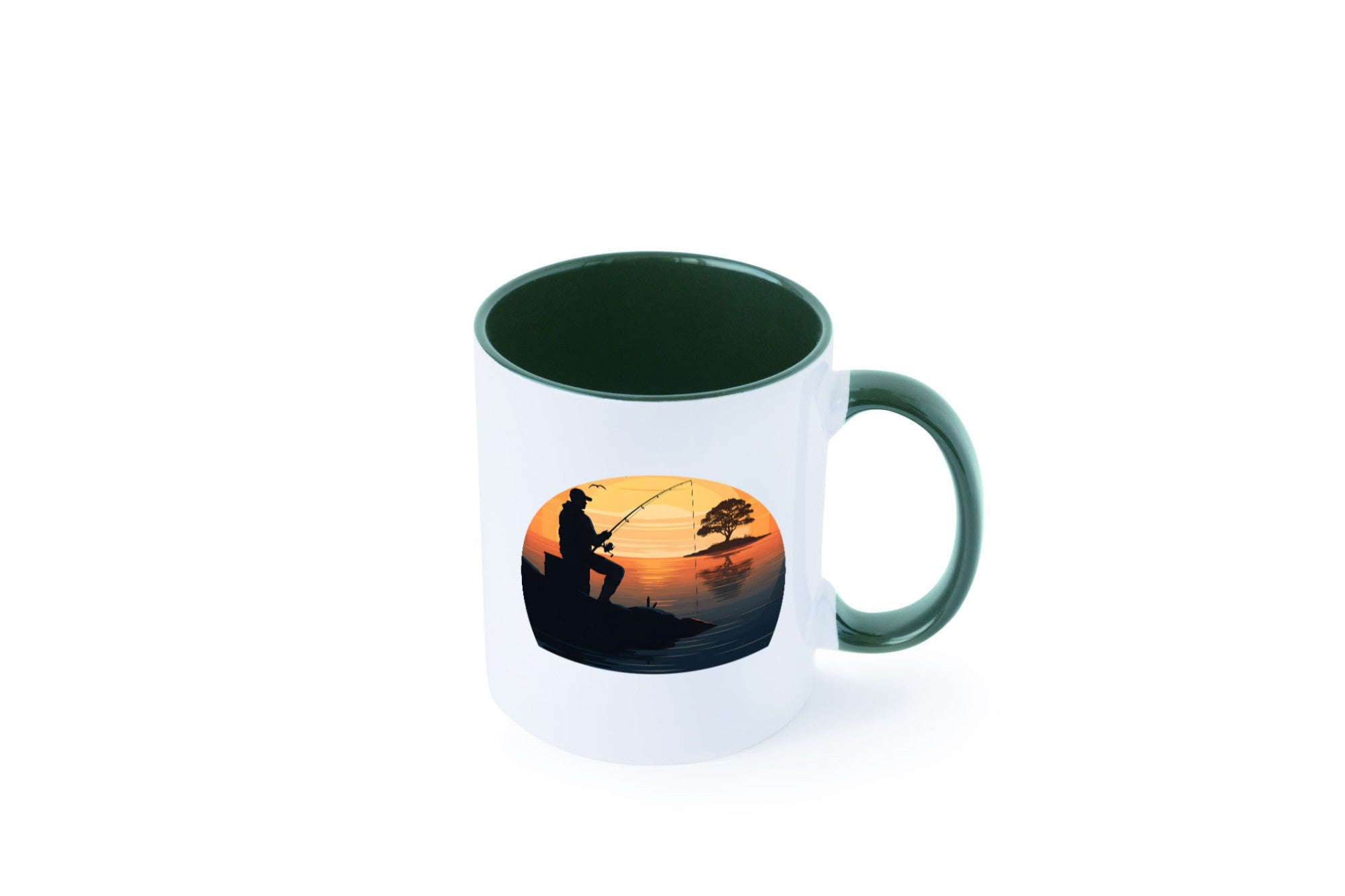 Angler | Sonnenuntergang Fischer Fische Angeln v2 Geschenk Humor Geschenkidee