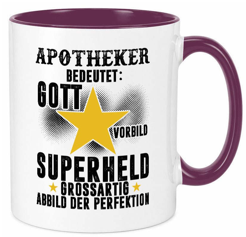 Bedeutung von Apotheker | Apotheke Pharmazie Humor Geschenkidee Tasse