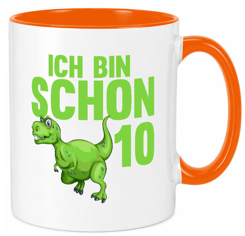 10. Geburtstag | 10 Jahre Dino Dinosaurier Geschenk Geschenkidee lustiger Tasse