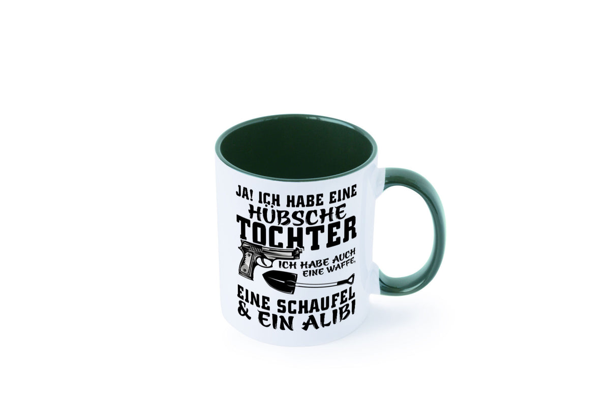 Hübsche Tochter Geschenk Familie Geschenkidee lustiger Spruch Tasse