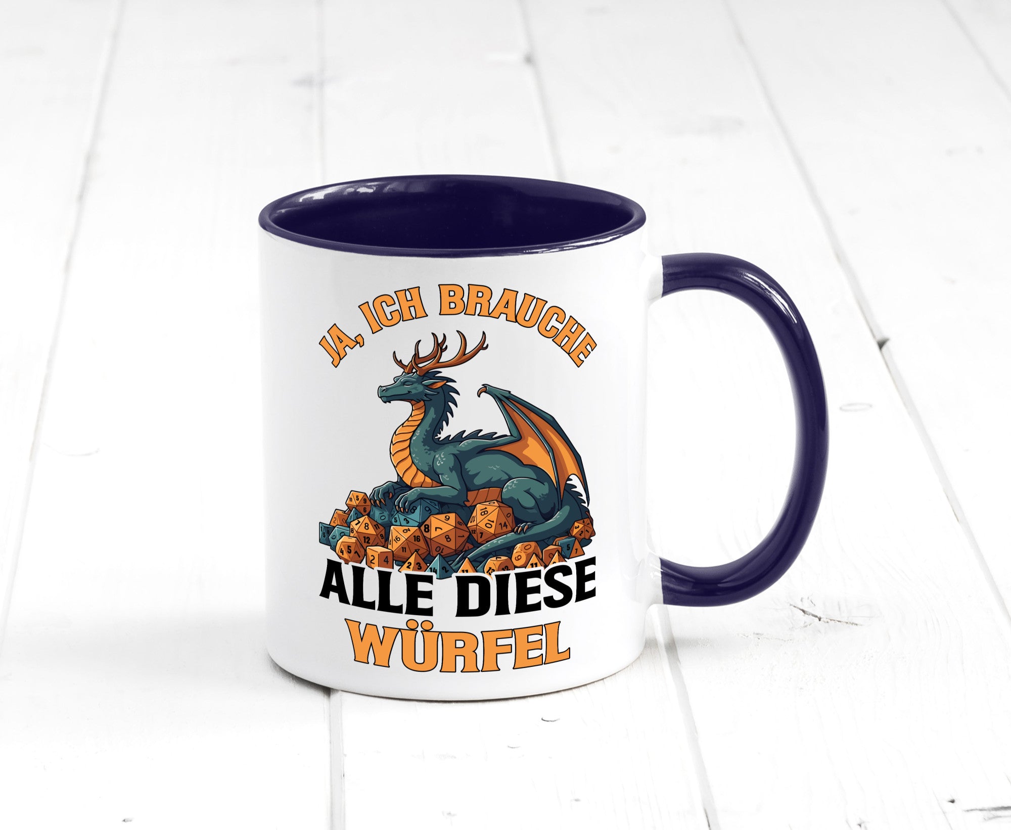 Ja ich brauche alle diese Würfel | Drache Rollenspiel v2 Geschenk Humor