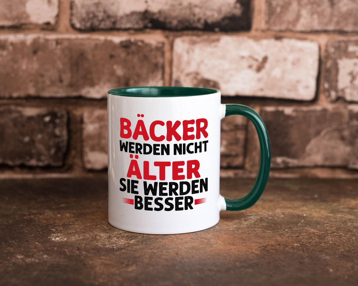 Bäcker werden nicht älter Sie besser lustig Humor Geschenkidee Geschenk Tasse