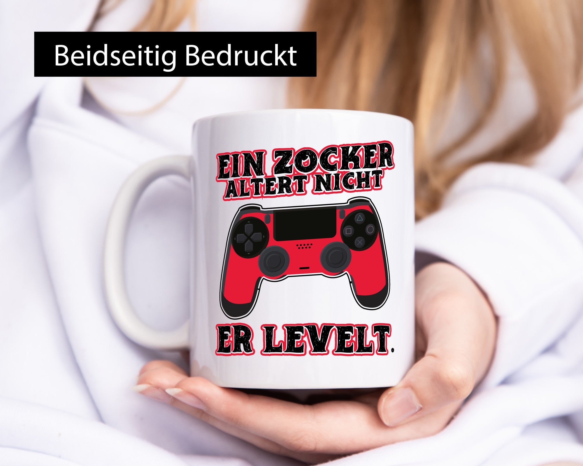 Zocker altern nicht Geschenk Humor Geschenkidee lustiger Spruch Tasse