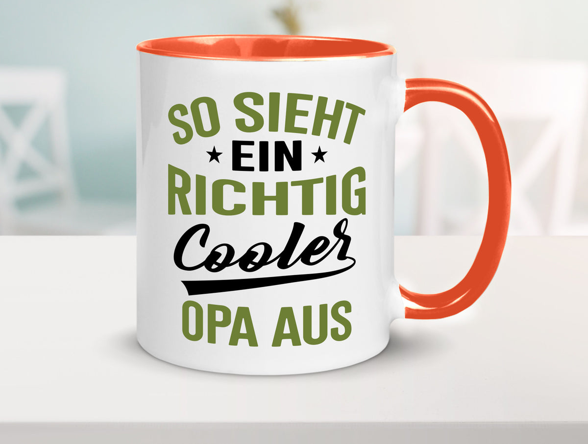 So sieht ein richtig Cooler Opa aus | Großvater Geschenkidee Familie Humor Tasse