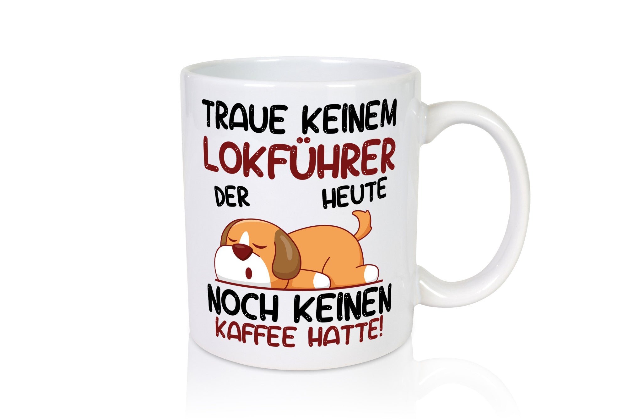 Traue keinem Lokführer | Zug Beruf Humor Arbeit Kollegen Büro Geschenkidee Tasse