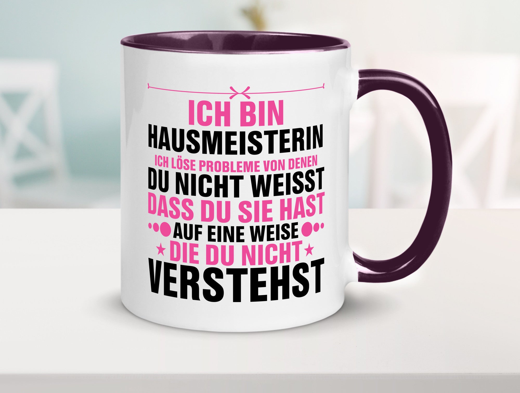 Löse Probleme: Hausmeisterin | Hauswart v2 Geschenk Humor Geschenkidee lustiger
