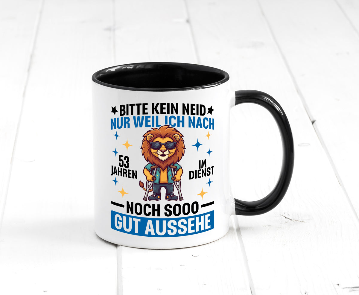 53 Jahre im Dienst | Arbeitsjubiläum Arbeit Geschenkidee Kollegen Büro Humor Tasse