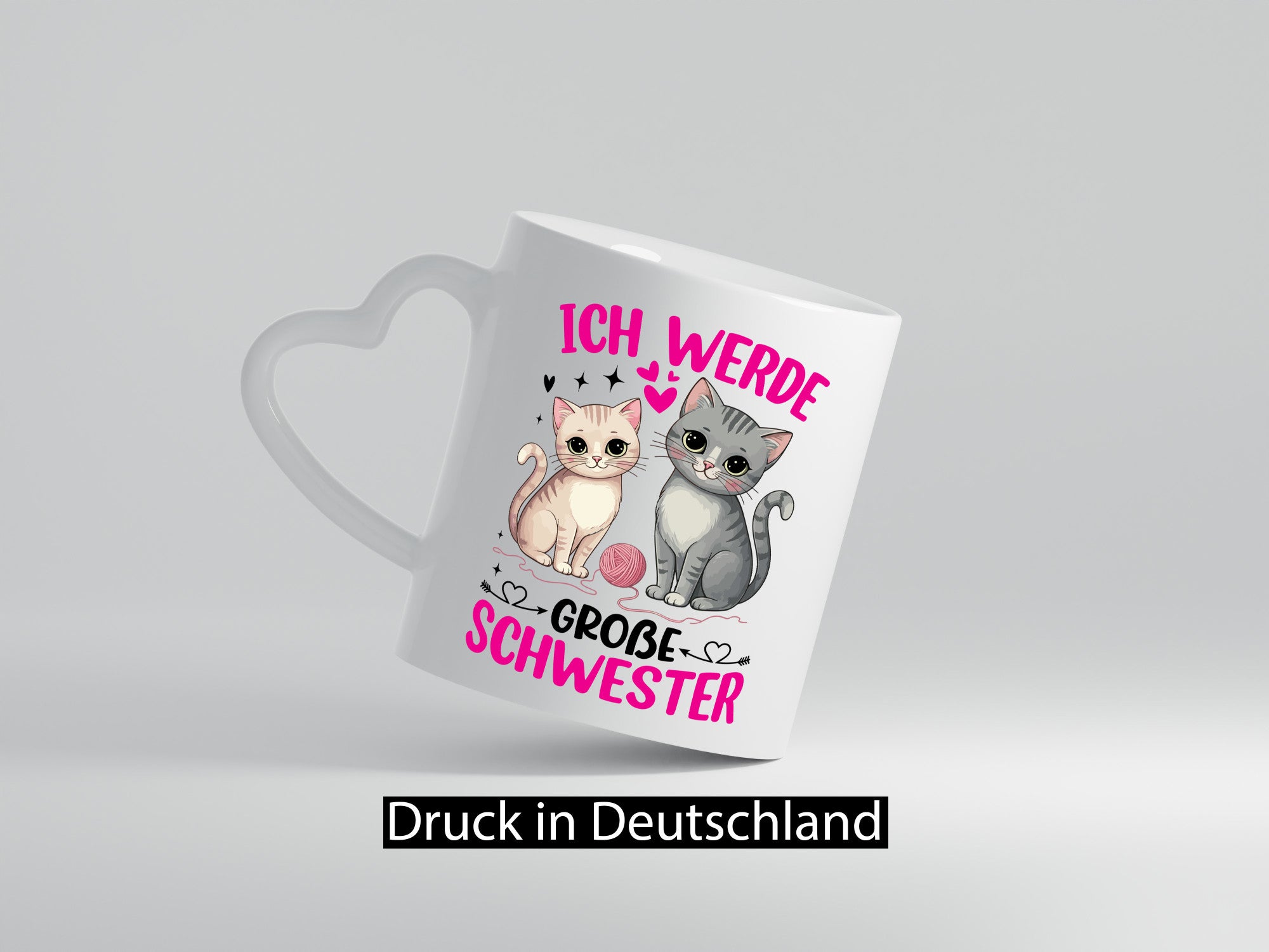 Ich werde Große Schwester | Katzen Geschwister lustiger Spruch Geschenk