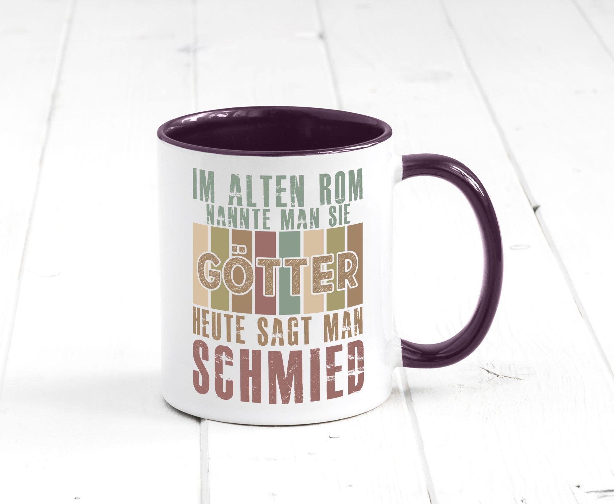 Heute sagt man: Schmied | schmieden lustig Humor Geschenkidee Geschenk Tasse
