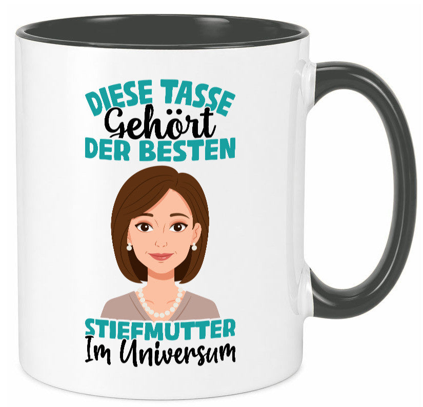 Im Universum: Stiefmutter | Stieftochter Beste Geschenk Familie Geschenkidee Tasse