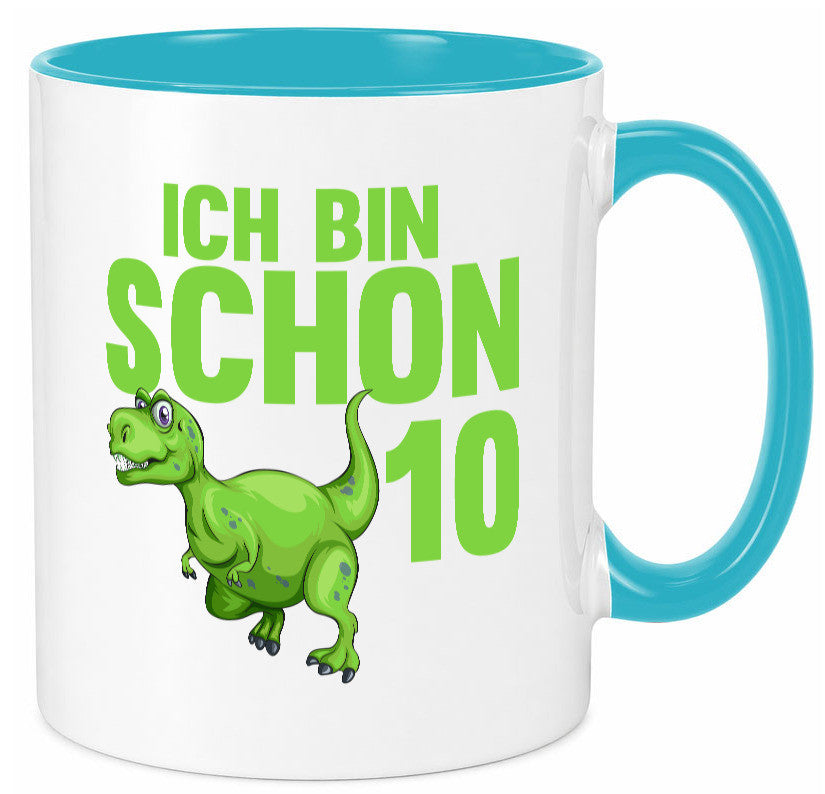 10. Geburtstag | 10 Jahre Dino Dinosaurier Geschenk Geschenkidee lustiger Tasse