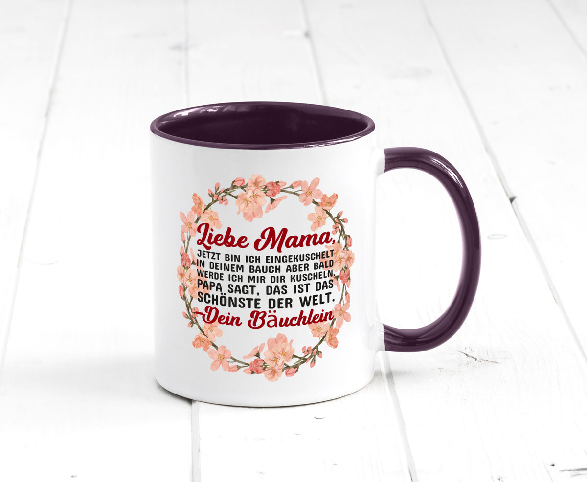 Liebe Mama | Schwangerschaft Tasse Baby süß Humor Familie Geschenkidee