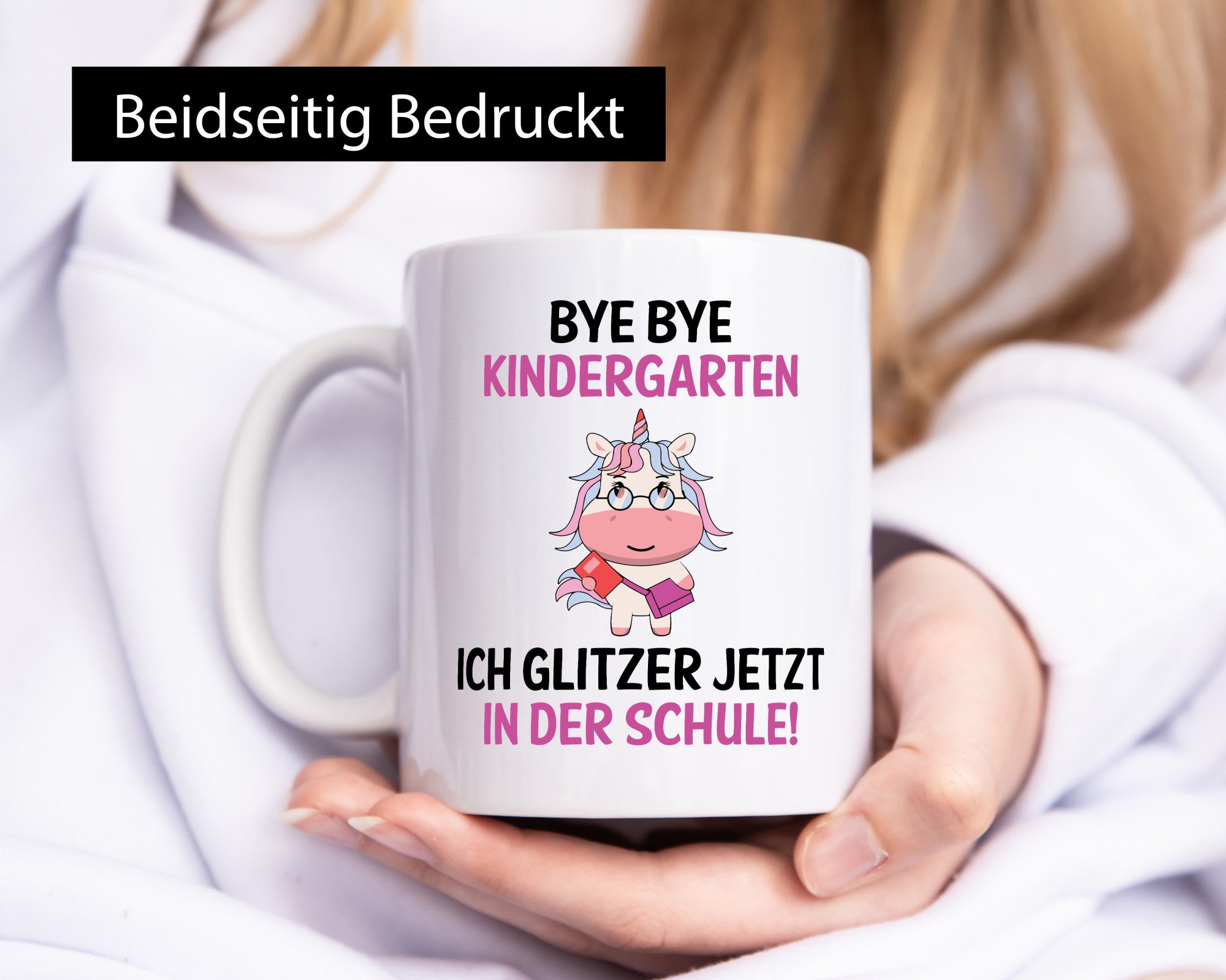 Tschüss Kindergarten, hallo Schule | Einhorn Geschenk Humor Geschenkidee