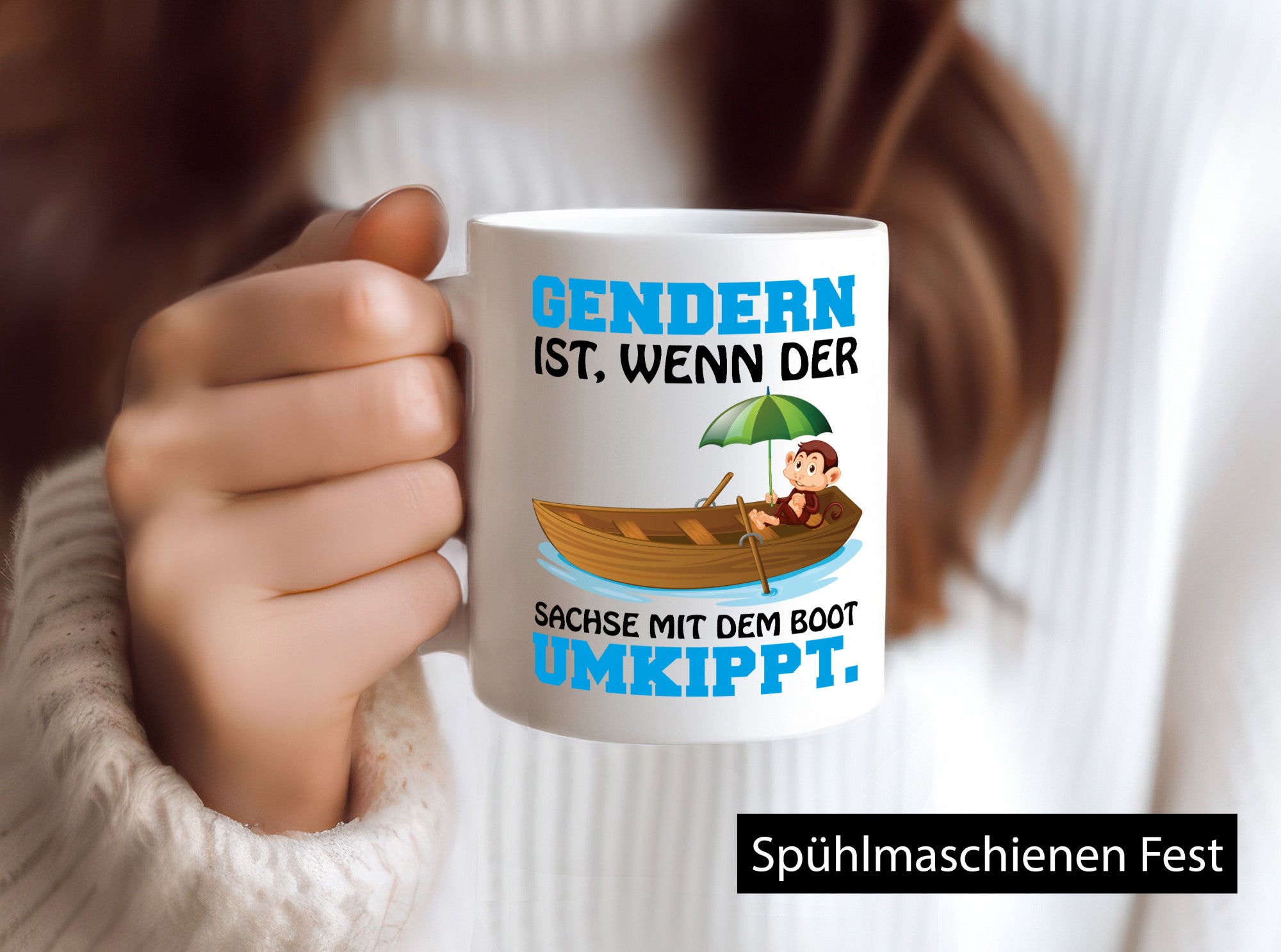 Der Sachse Kippt um lustiger Spruch Geschenk Humor Geschenkidee Tasse