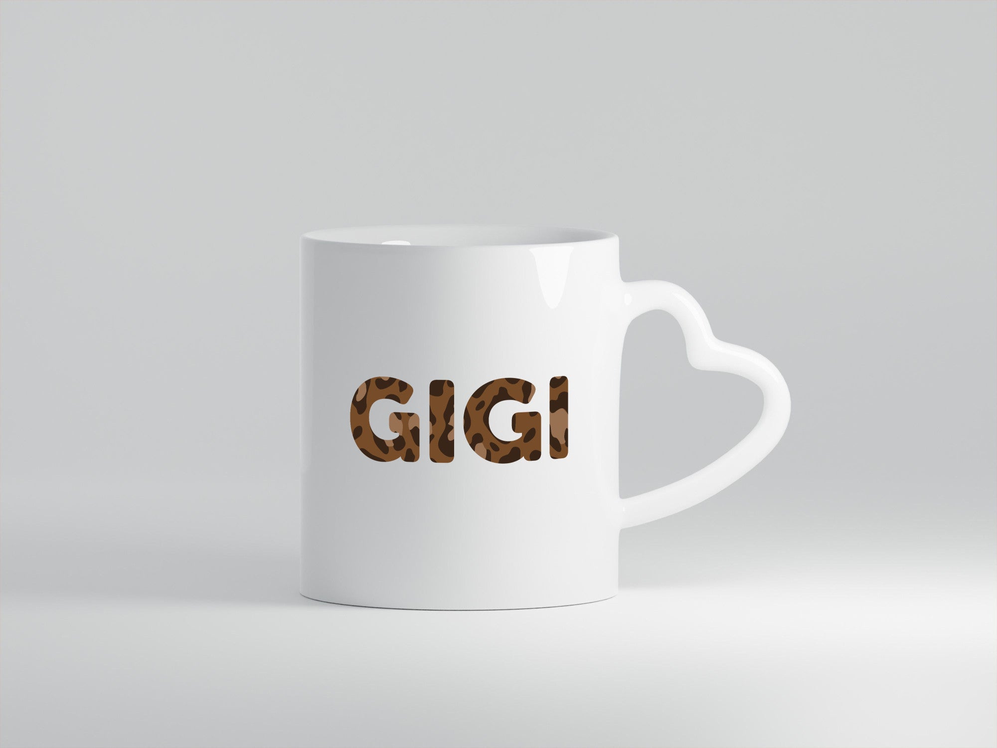 Gigi | Leopardenlook Buchstaben lustiger Spruch Geschenk Familie Geschenkidee