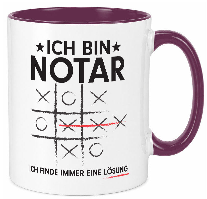 Löse Probleme: Notar | Jurist lustiger Spruch Geschenk Humor Geschenkidee Tasse