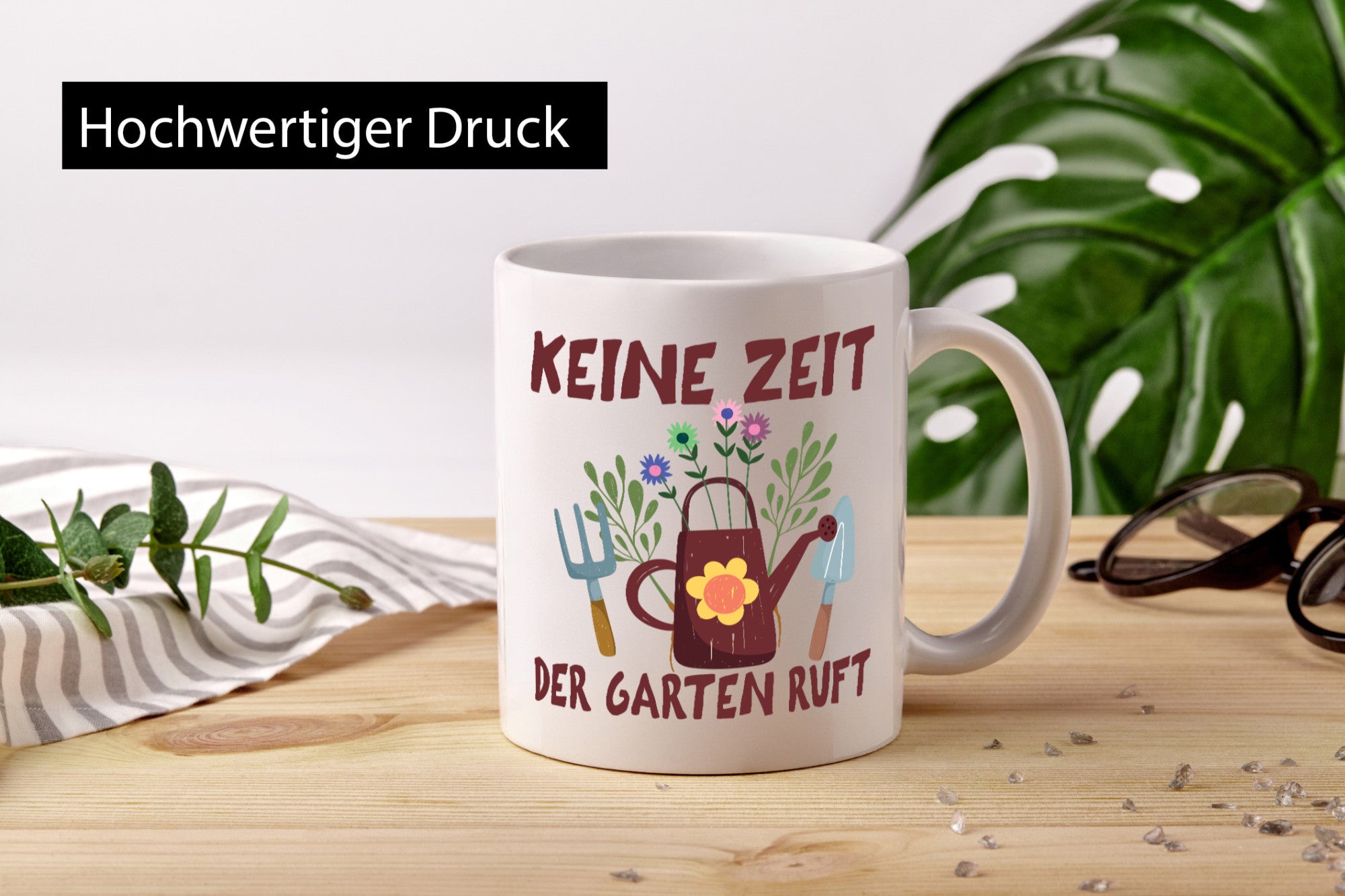 Keine Zeit der Garten ruft | Gärtner Gartenarbeit lustiger Spruch Geschenk