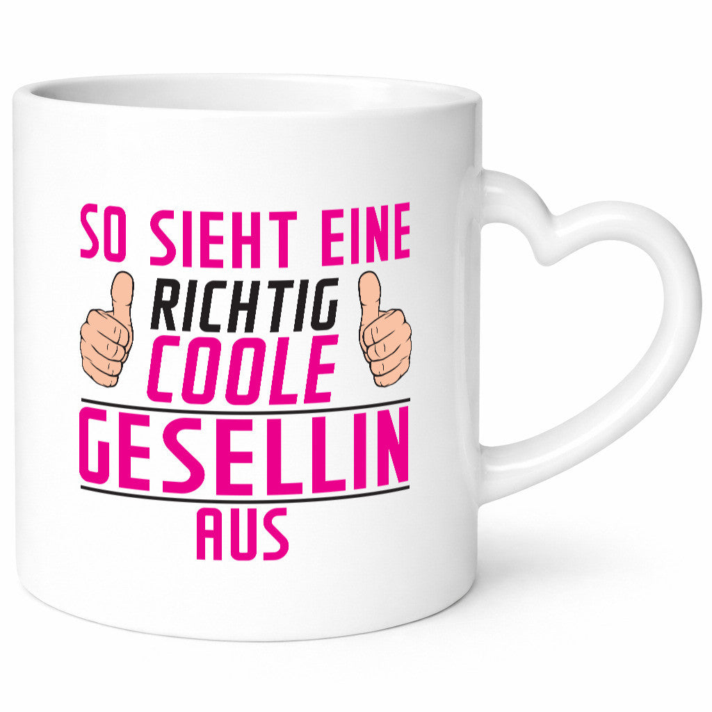 Richtig Coole Gesellin | Handwerkerinnen Humor Geschenkidee Tasse