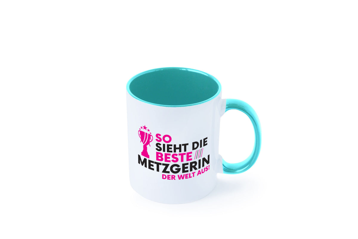 Die Weltbeste Metzgerin | Fleischerin lustig Humor Geschenkidee Geschenk Tasse