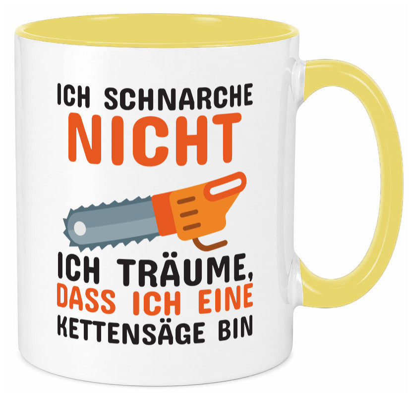 Ich schnarche nicht lustiger Spruch Geschenk Humor Geschenkidee Tasse