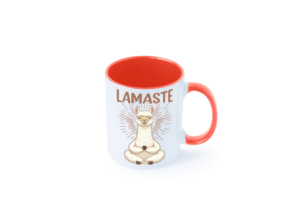 Lamaste | Lama Namaste lustiger Spruch Geschenk Humor Geschenkidee Tasse