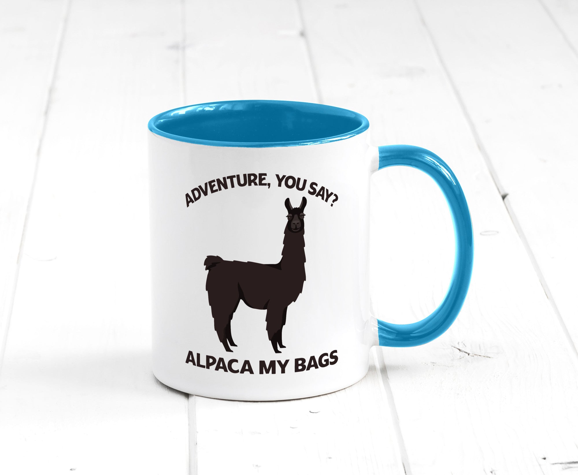 Adventure, Alpaca | Humor Geschenkidee Tasse