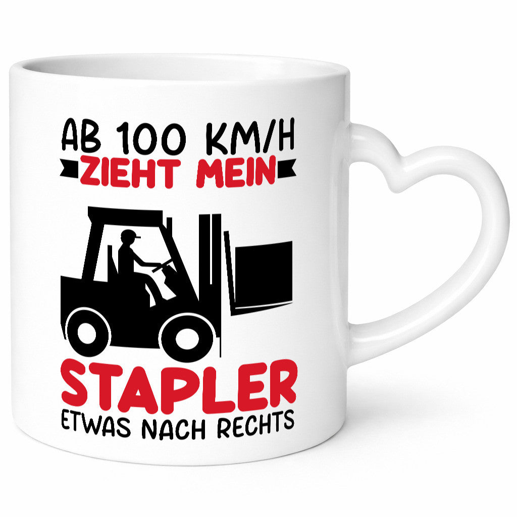 Stapler zieht nach Rechts | Staplerfahrer Arbeit Geschenkidee Kollegen Büro