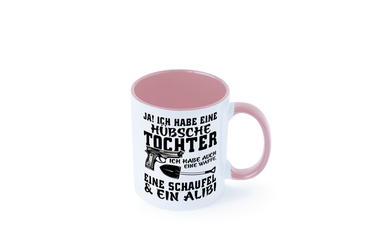 Hübsche Tochter Geschenk Familie Geschenkidee lustiger Spruch Tasse