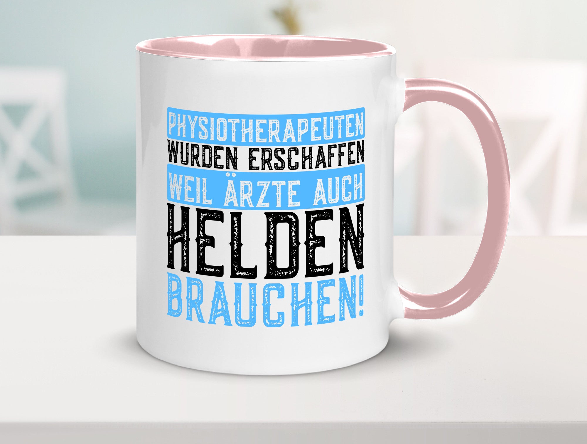 Physiotherapeut | Helden Therapeutin lustiger Spruch Humor Geschenkidee Tasse