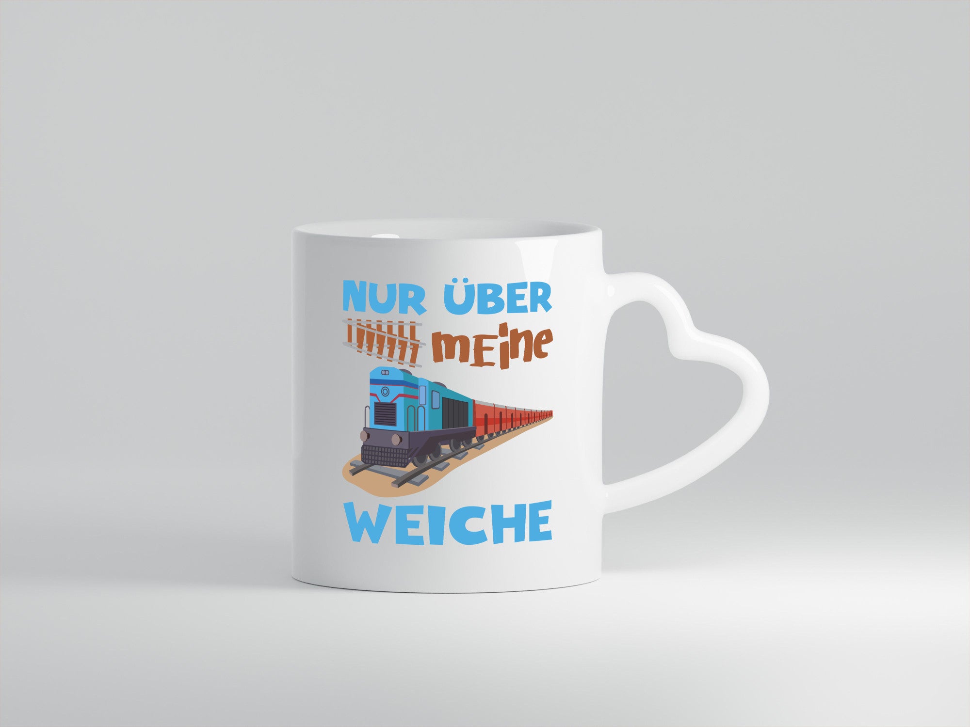 Nur über mein Weiche | Eisenbahn Weichen lustiger Spruch Geschenk Humor