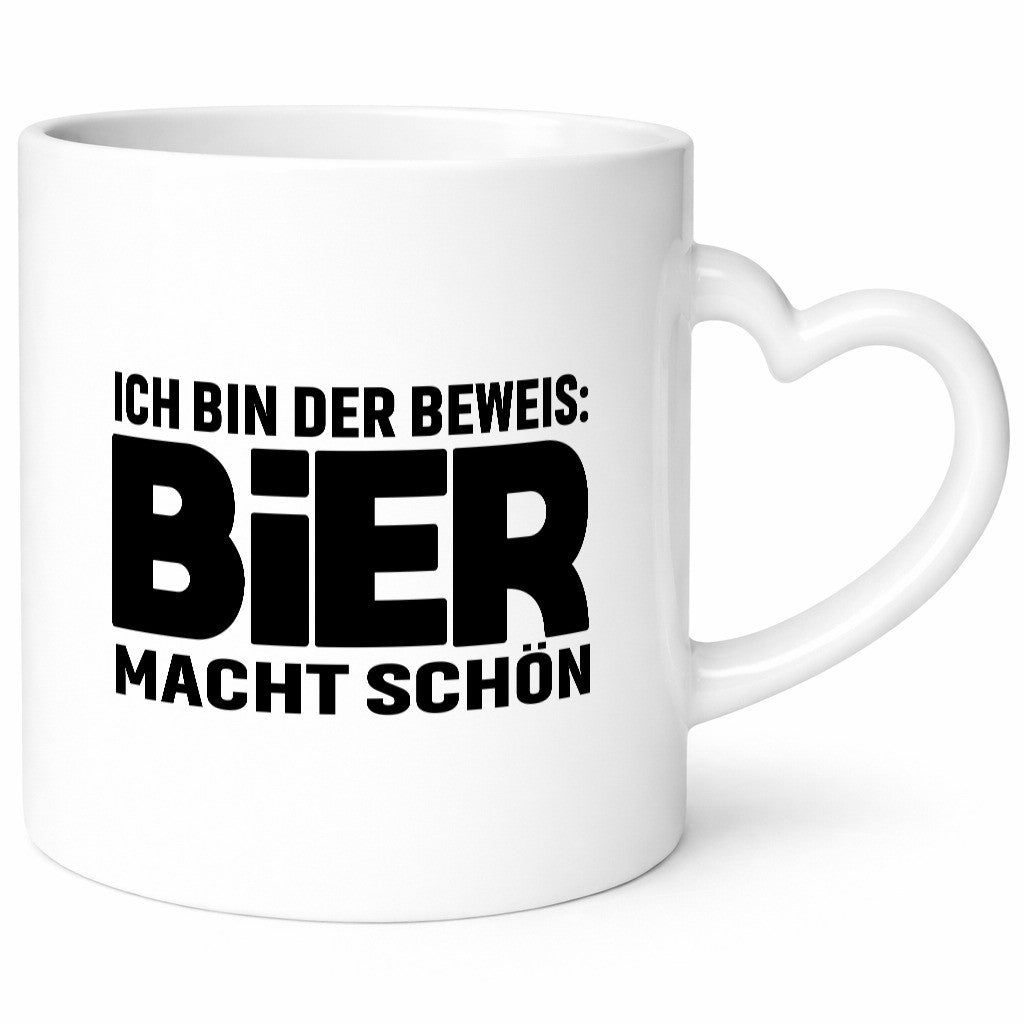 Ich bin der beweis Bier macht schön | Bierliebhaber Geschenk Humor Geschenkidee
