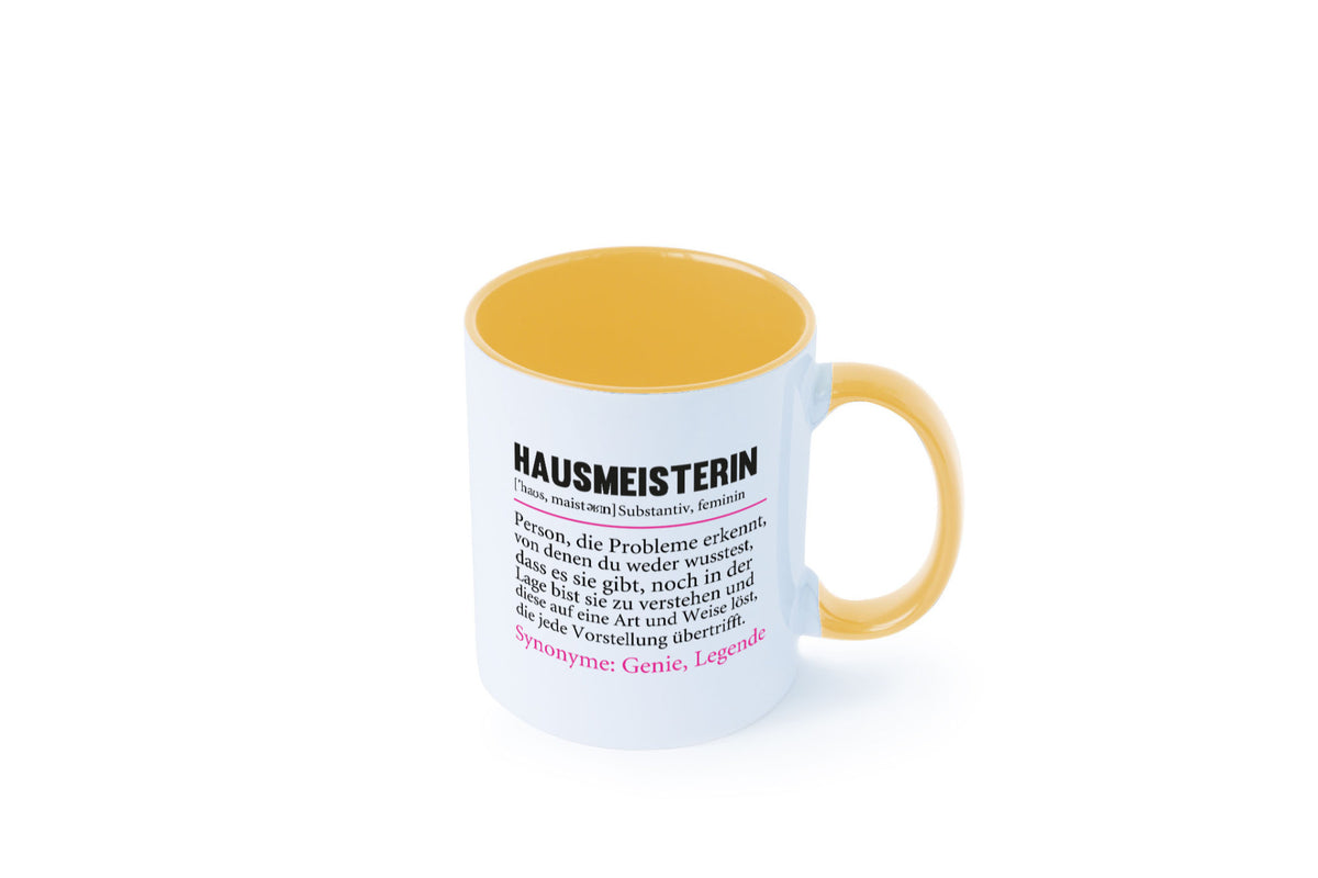 Hausmeisterin | Hauswart Beruf Spruch Humor Geschenkidee Arbeit Kollegen Büro Tasse