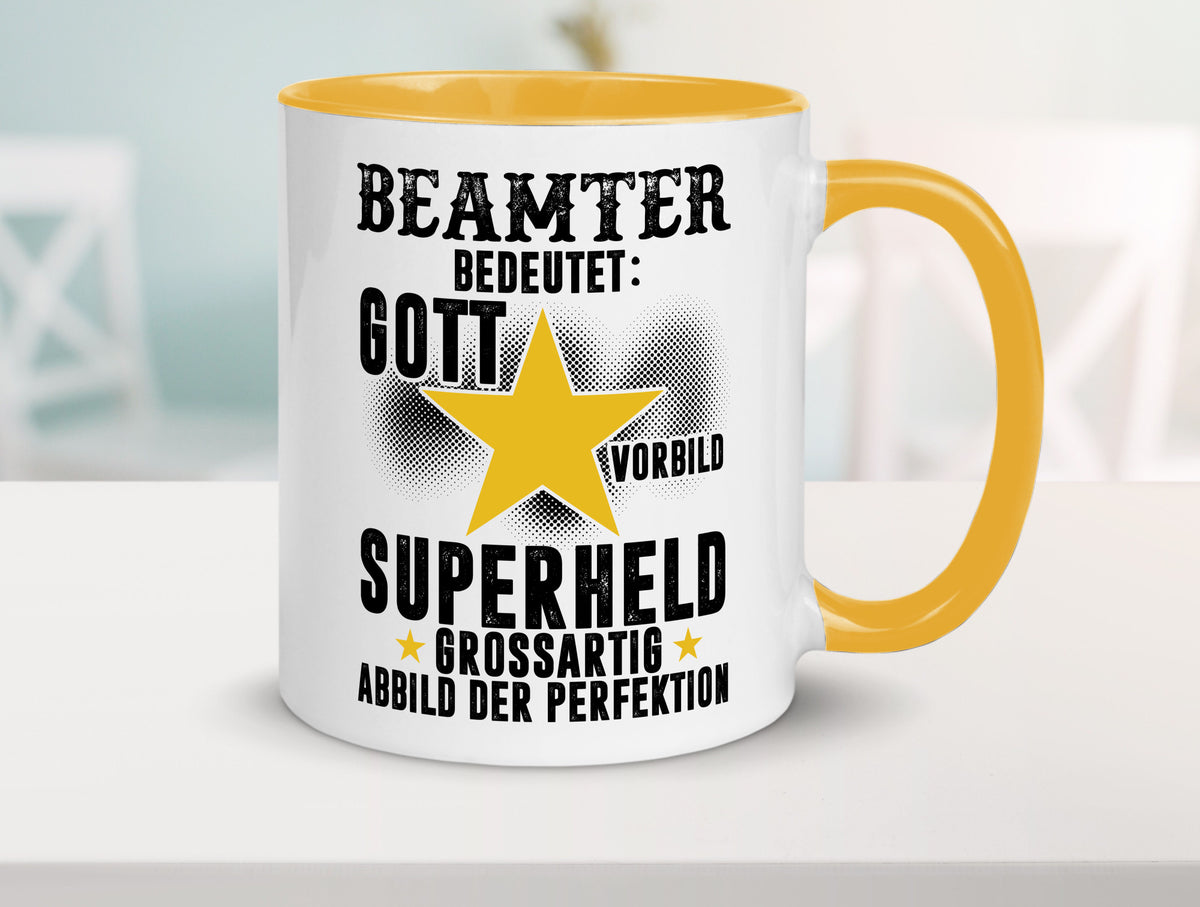 Bedeutung von Beamter | Verbeamtung öffentlicher Dienst Humor Geschenkidee Tasse