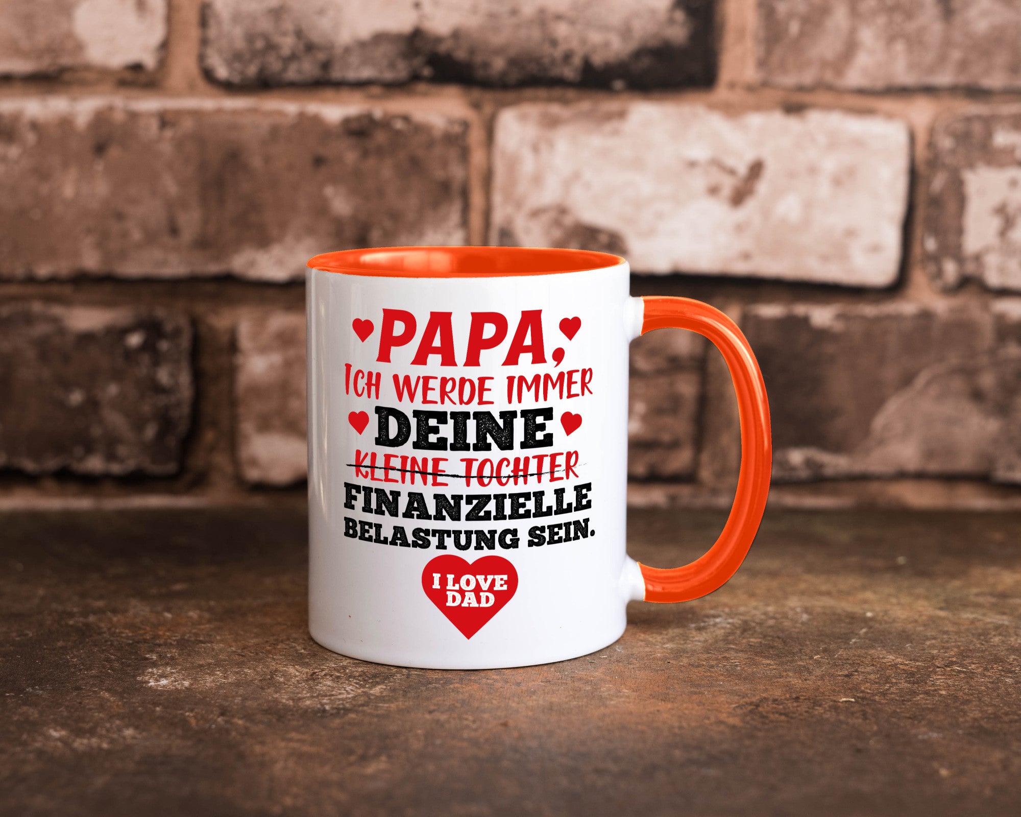 Finanzielle Belastung lustiger Spruch Geschenk Humor Geschenkidee Tasse