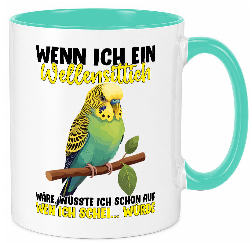 Wellensittich | Vogelbesitzer Humor Geschenkidee Tasse