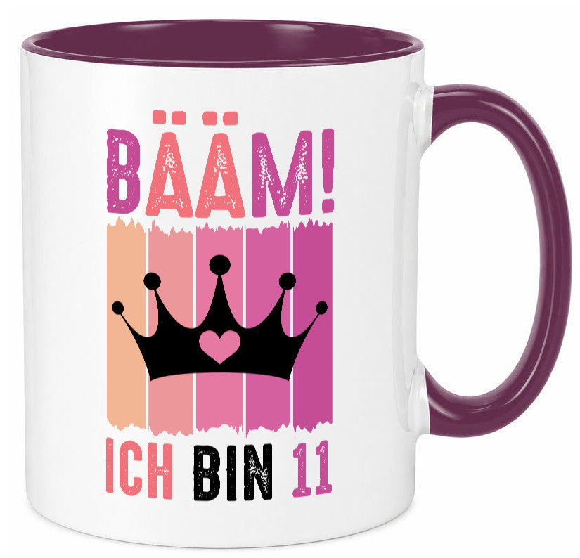 11. Geburtstag | 11 Jahre Bääm ich bin Krone Humor Geschenkidee Tasse